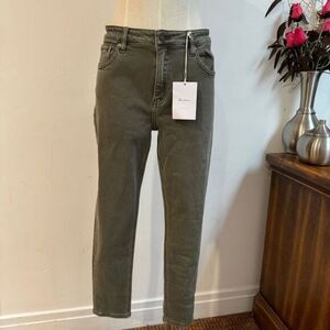 KanCan | Women's High-rise Ankle Skinny Jeans -‎ Olive, Size 14/32